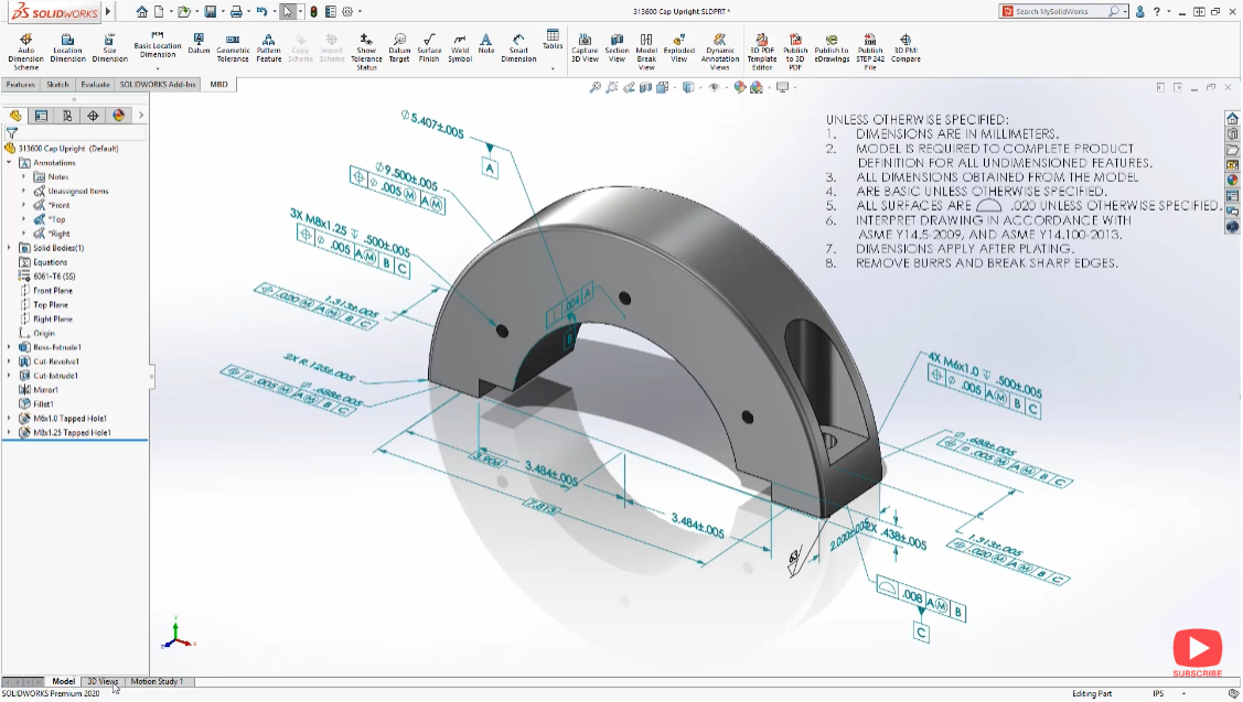 What's New in SOLIDWORKS MBD 2020 - Annotation Folders: